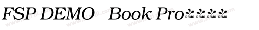 FSP DEMO   Book Pro字体转换